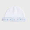 BOY Pepa London Newborn Hat with Blue Hand Smocked Detail (0-3mths)