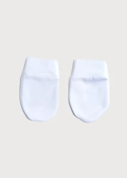 BOY Pepa London Newborn Mittens with Rocking Horse Embroidery Blue (1-3mths)