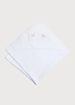 BOY Pepa London Newborn Towel with Rocking Horse Embroidery In Pink