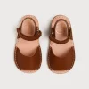 BOY Pepa London Open Toe Leather Sandals in Brown (17-30EU)