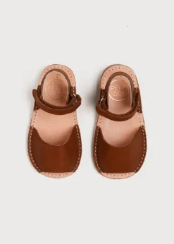 BOY Pepa London Open Toe Leather Sandals in Brown (17-30EU)