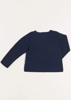 Pepa London Openwork Cardigan in Navy (6mths-10yrs)
