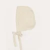 BOY Pepa London Openwork Knitted Bonnet in Beige(S-L)