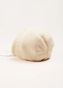 BOY Pepa London Openwork Knitted Bonnet in Beige(S-L)