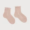 BOY Pepa London Openwork short socks - Dusty Pink (0mths-10yrs)