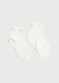 BOY Pepa London Openwork short socks White (0mths-8yrs)
