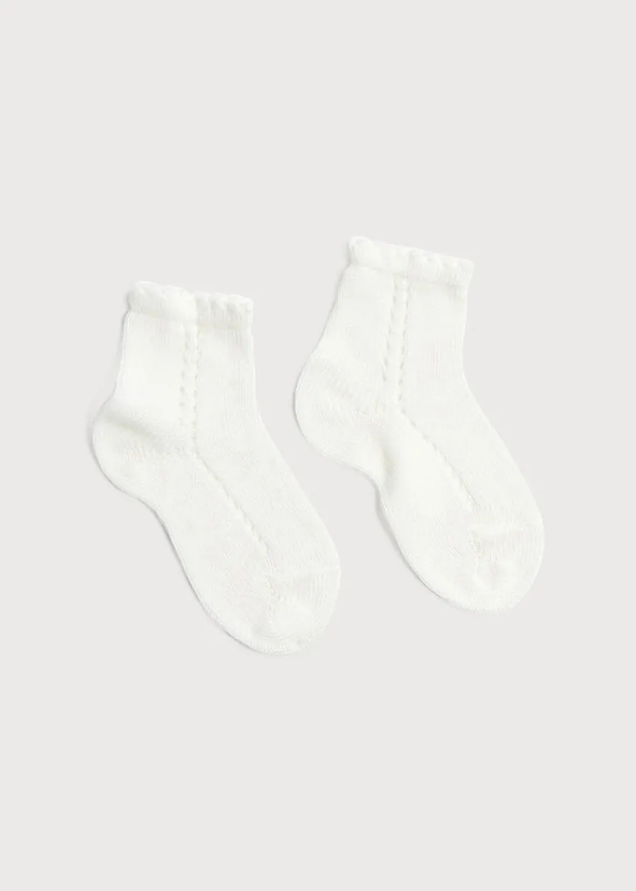 BOY Pepa London Openwork short socks White (0mths-8yrs)