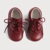 BOY Pepa London Oxford Baby Booties in Burgundy (20-26EU)