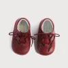 BOY Pepa London Oxford Pram Booties in Burgundy (17-20EU)