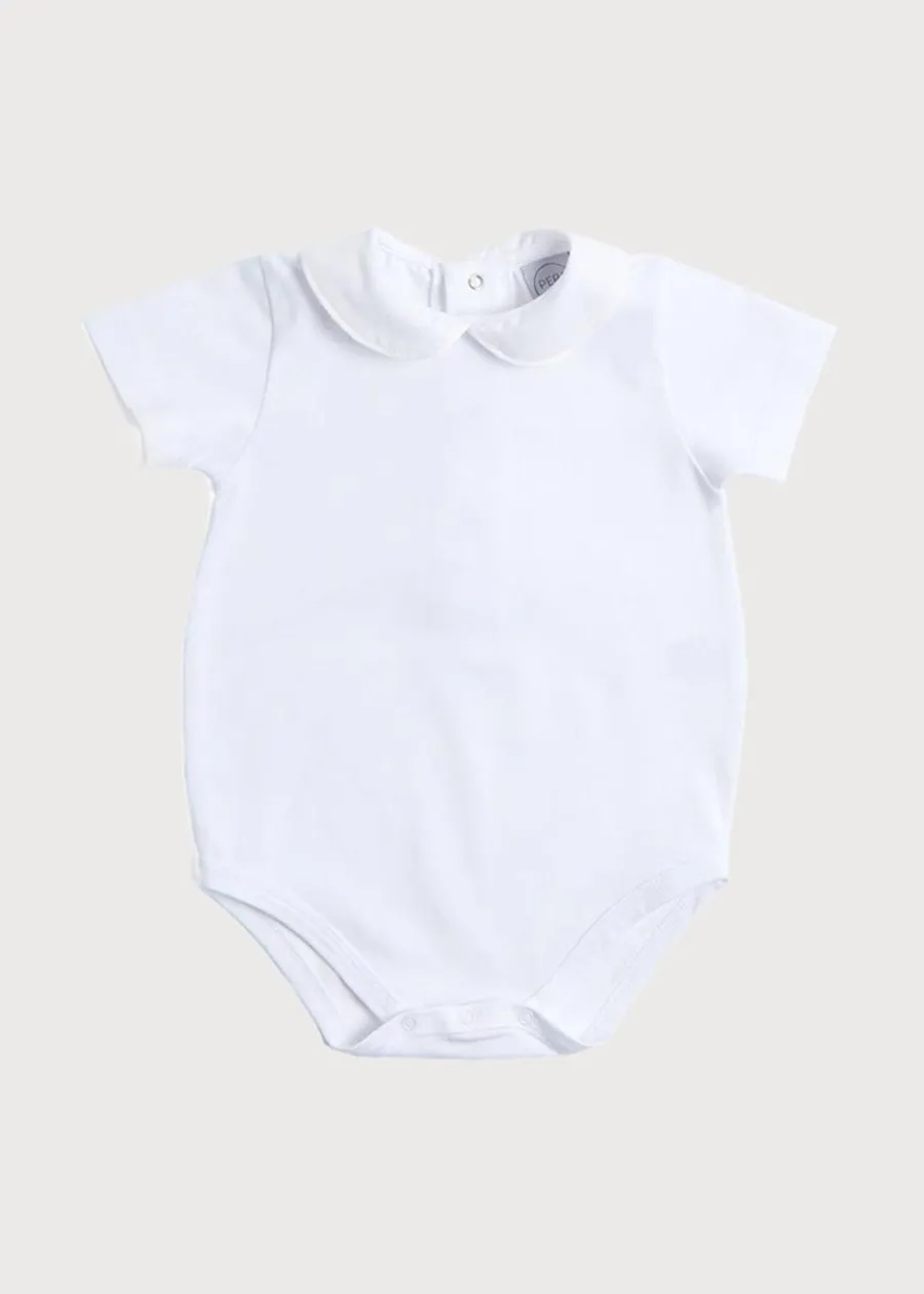 BOY Pepa London Peter Pan Collar Bodysuit in White (0mths-3yrs)