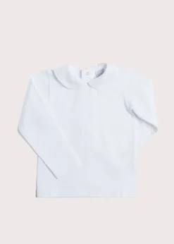 BOY Pepa London Peter Pan Collar Long Sleeve Top in White (2-5yrs)