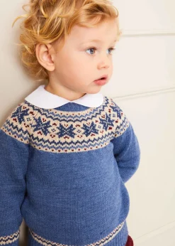 BOY Pepa London Peter Pan Collar Long Sleeve Top in White (2-5yrs)