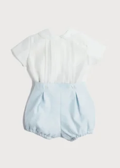 BOY Pepa London Peter Pan Collar Two Piece Set in Pale Blue (3mths-4yrs)