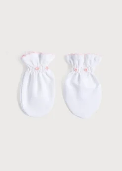 Pepa London Pink Hand Smocked Mittens