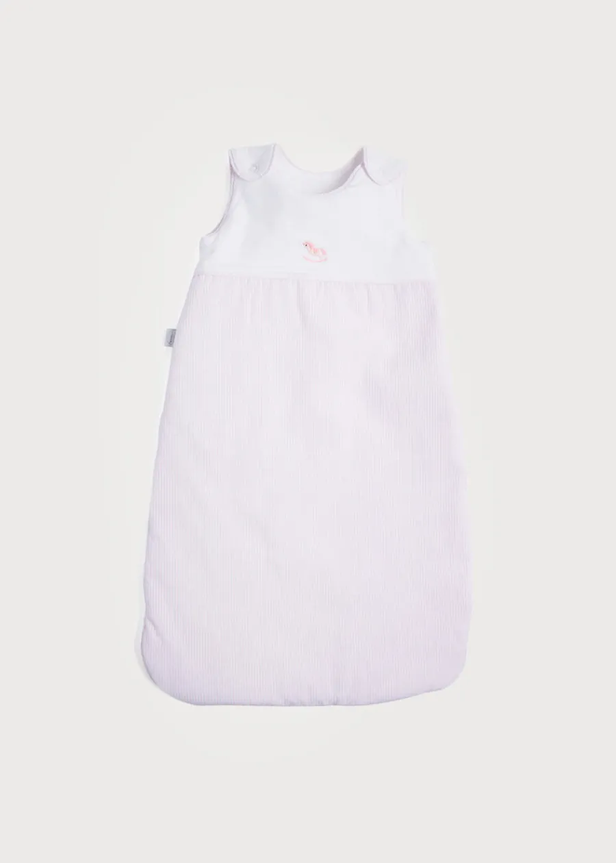 BOY Pepa London Pink Sleeping Bag with Rocking Horse Detail