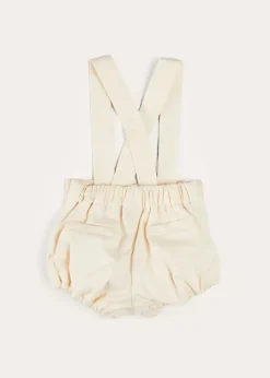 BOY Pepa London Plain Bloomers With Braces in White (6mths-2yrs)