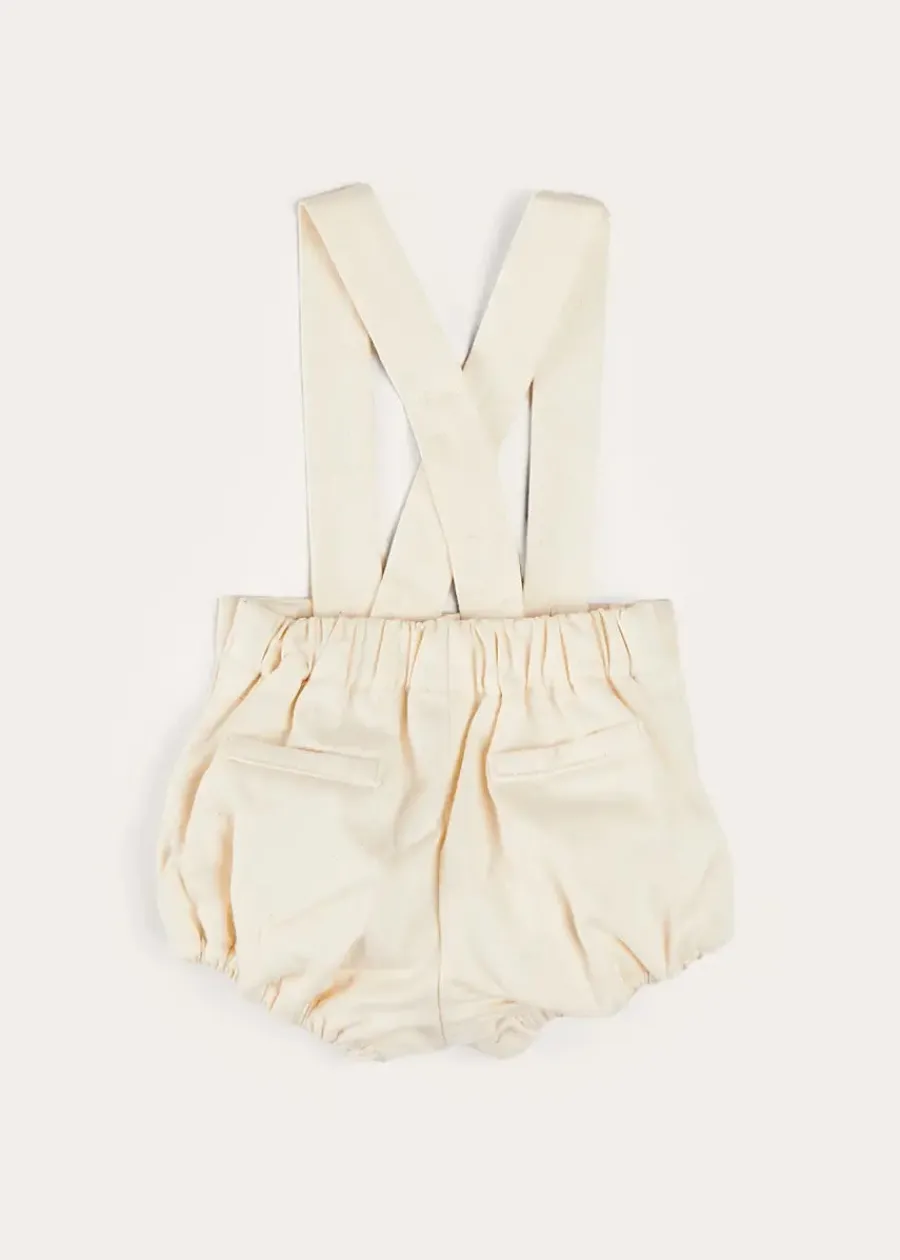 BOY Pepa London Plain Bloomers With Braces in White (6mths-2yrs)
