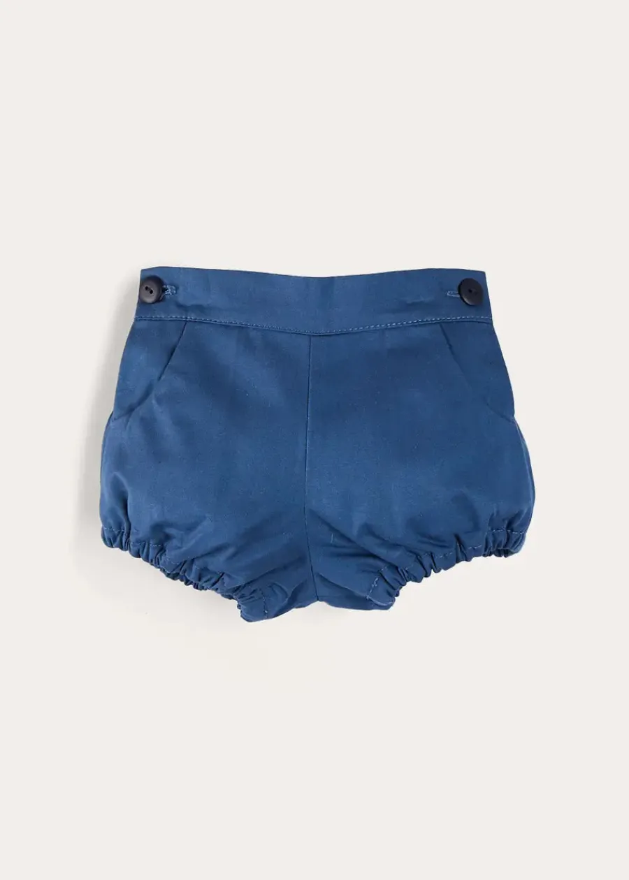 BOY Pepa London Plain Button Detail Bloomers in Blue (3mths-3yrs)