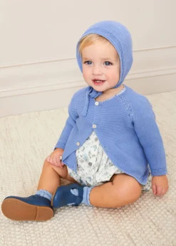 BOY Pepa London Plain Cardigan in Blue (6mths-10yrs)