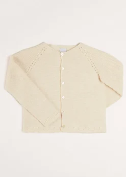 BOY Pepa London Plain Cardigan in Cream (6mths-10yrs)