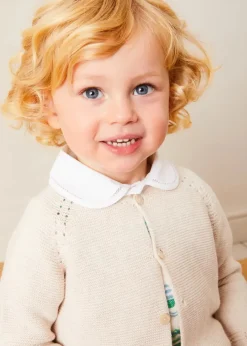 BOY Pepa London Plain Cardigan in Cream (6mths-10yrs)