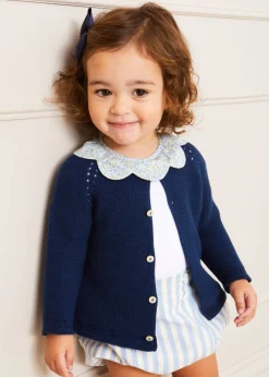 BOY Pepa London Plain Cardigan in Navy (6mths-10yrs)