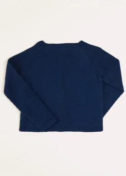 BOY Pepa London Plain Cardigan in Navy (6mths-10yrs)
