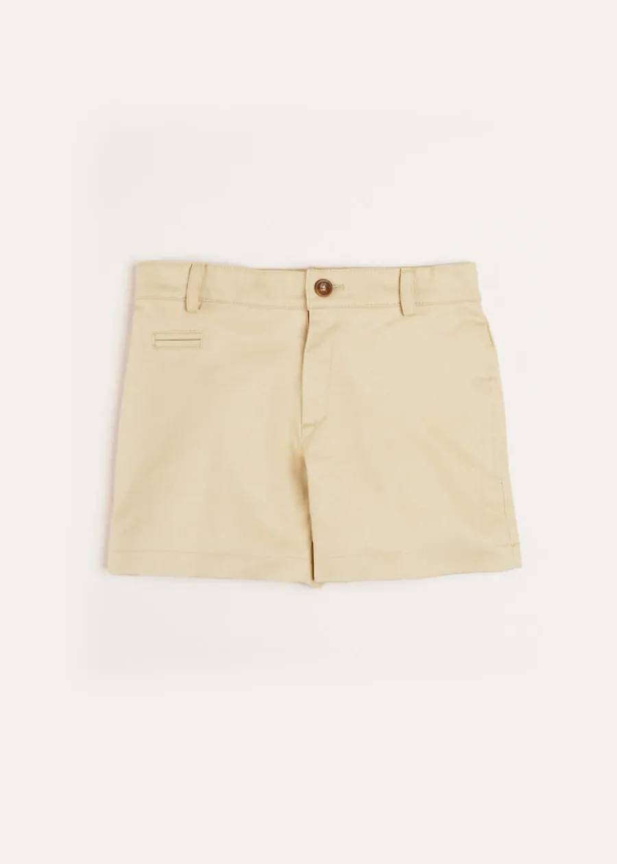 BOY Pepa London Plain Chino Shorts in Camel (4-10yrs)