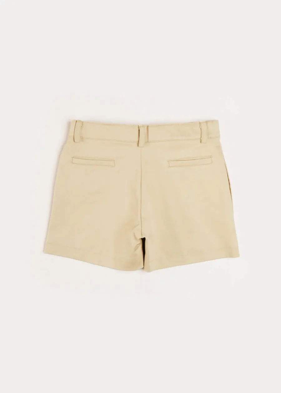 BOY Pepa London Plain Chino Shorts in Camel (4-10yrs)