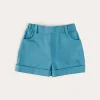 BOY Pepa London Plain Elasticated Shorts in Blue (12mths-4yrs)