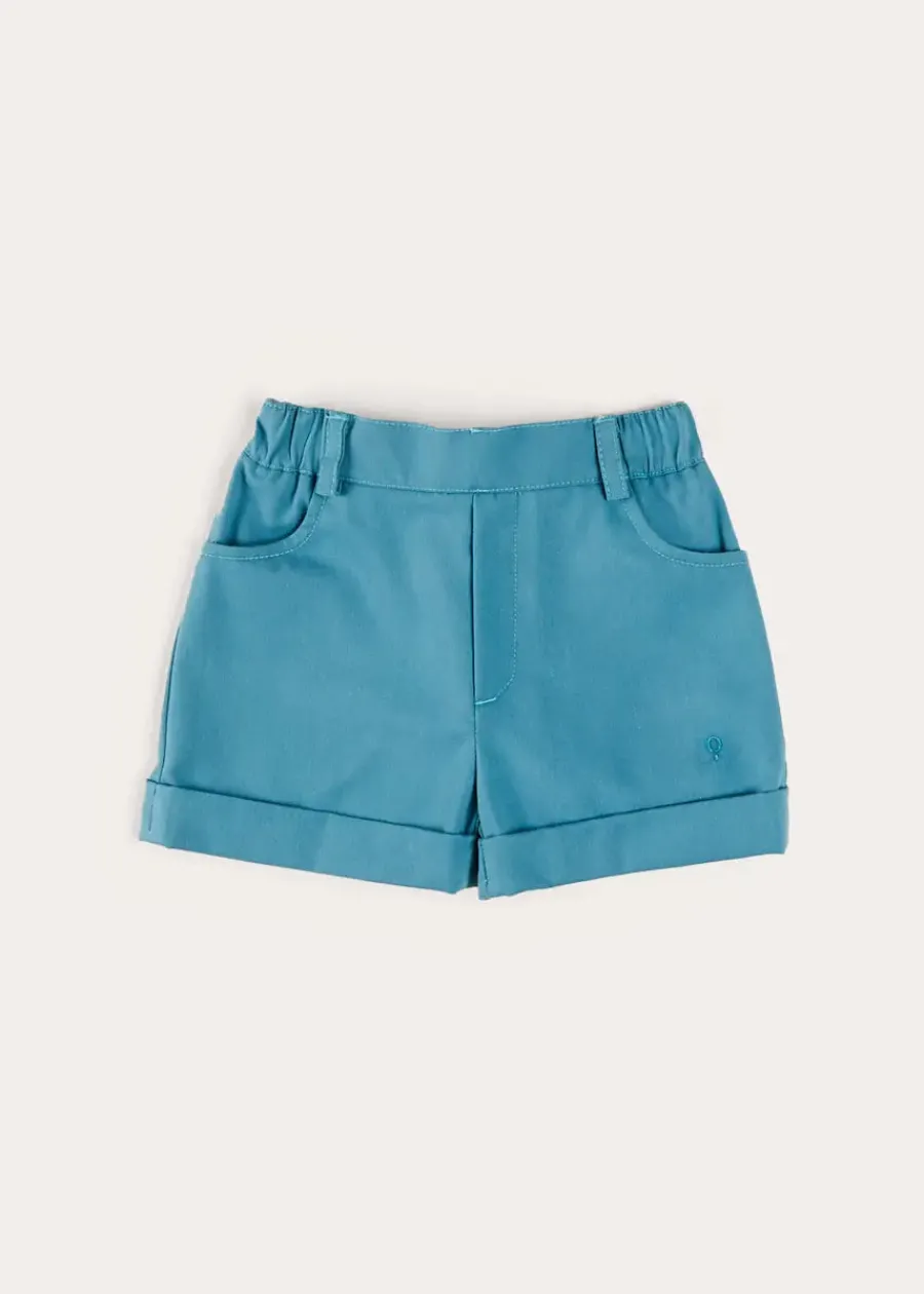 BOY Pepa London Plain Elasticated Shorts in Blue (12mths-4yrs)