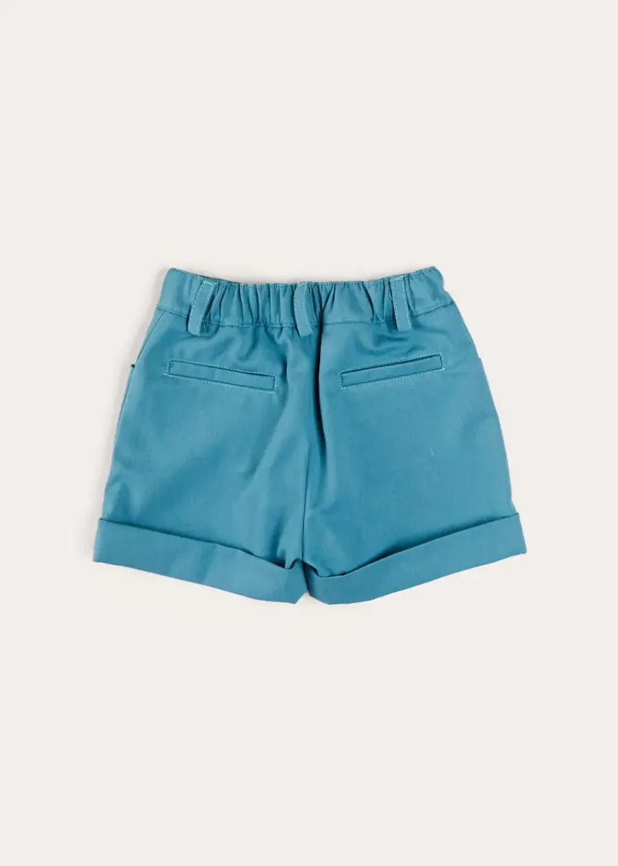 BOY Pepa London Plain Elasticated Shorts in Blue (12mths-4yrs)