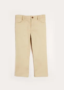 BOY Pepa London Plain Five Pocket Chino Trousers in Camel (4-10yrs)