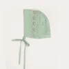 BOY Pepa London Plain Hand Smocked Bonnet in Green