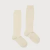BOY Pepa London Plain high socks - Sand (0mths-10yrs)