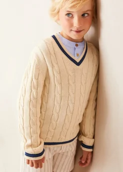 BOY Pepa London Plain Mao Collar Long Sleeve Shirt in Blue (4-10yrs)
