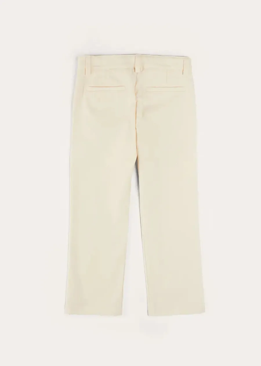 BOY Pepa London Plain Pocket Detail Trousers in White (4-10yrs)