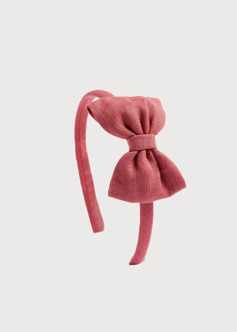 BOY Pepa London Raspberry Linen Hairband