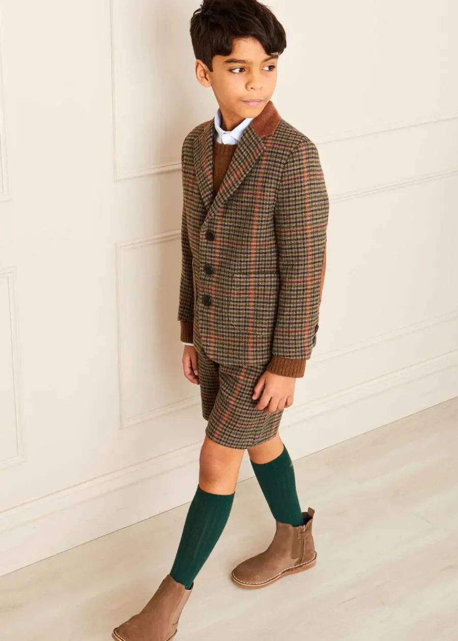 BOY Pepa London Ribbed Knee High Socks in Bottle Green (3mths-10yrs)