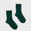 BOY Pepa London Ribbed short socks - Bottle Green (0mths-10yrs)