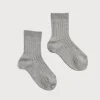 BOY Pepa London Ribbed Short Socks in Grey (0mths-10yrs)