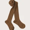 BOY Pepa London Ribbed Tights in Tobacco (0mths-10yrs)