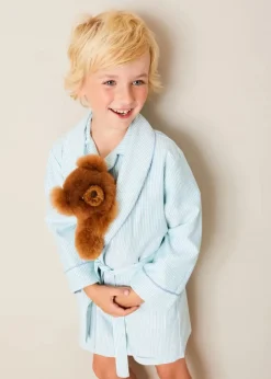 BOY Pepa London Rochester Striped Dressing Gown in Green (18mths-10yrs)