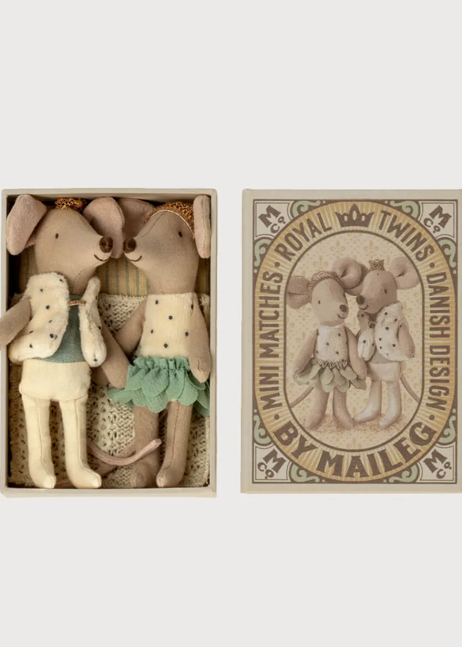 BOY Pepa London Royal Twin Mice in Matchbox