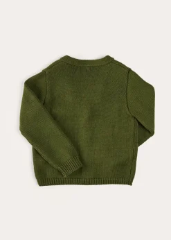 BOY Pepa London Safari Button Detail Cardigan in Green (4-10yrs)