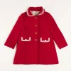 Pepa London Single Breasted Wool Coat in Red (4-10yrs)