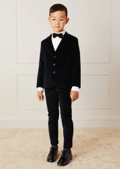 BOY Pepa London Smart Velvet Trousers In Black (4-10yrs)