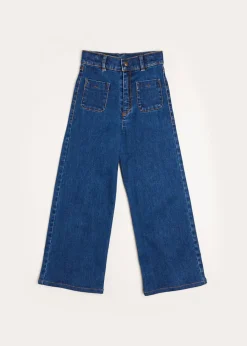 Pepa London Soft Denim Wide Leg Trousers in Denim Blue (3-10yrs)
