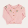 Pepa London Strawberry Embroidery Cardigan in Pink (12mths-6yrs)