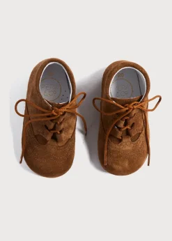BOY Pepa London Suede Oxford Baby Booties in Brown (20-24EU)